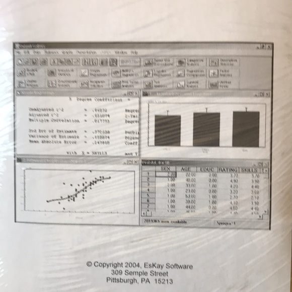 Computer statistics software cd graphing CD vintage New - Picture 3 of 4